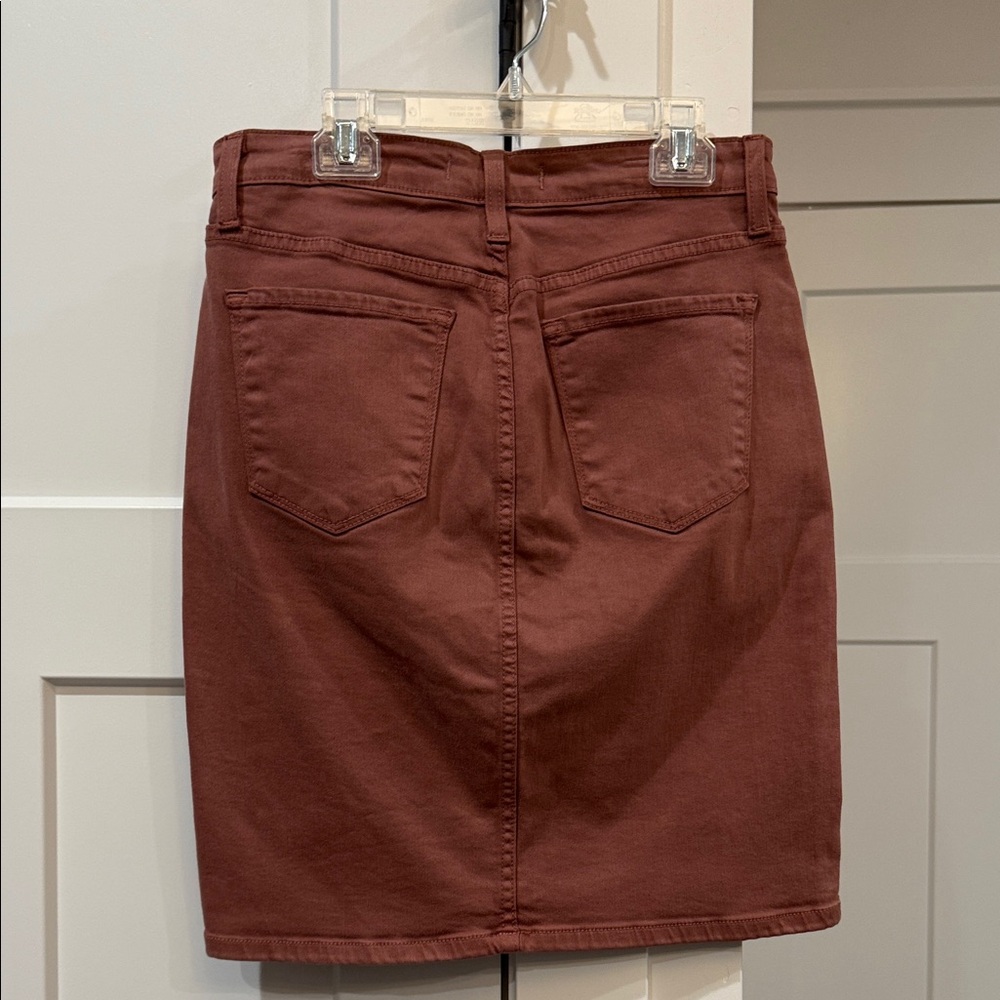 Flying Monkey Brown Button-Front Pencil Skirt - image 4